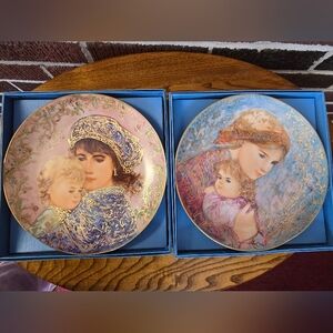 Decorative Mother and Child Plates